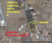 Venta de terreno, frente a la Carretera Toluca- Atlacomulco (cerca de la caseta)